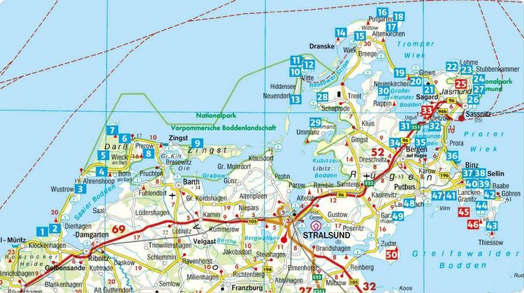 Produktbild: ROTHER Wanderf&uuml;hrer R&uuml;gen. 50 Touren auf Deutschlands gr&ouml;&szlig;ter Ostseeinsel, auf Hiddensee und Fischland-Dar&szlig;-Zingst