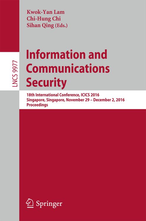 Produktbild: Information and Communications Security