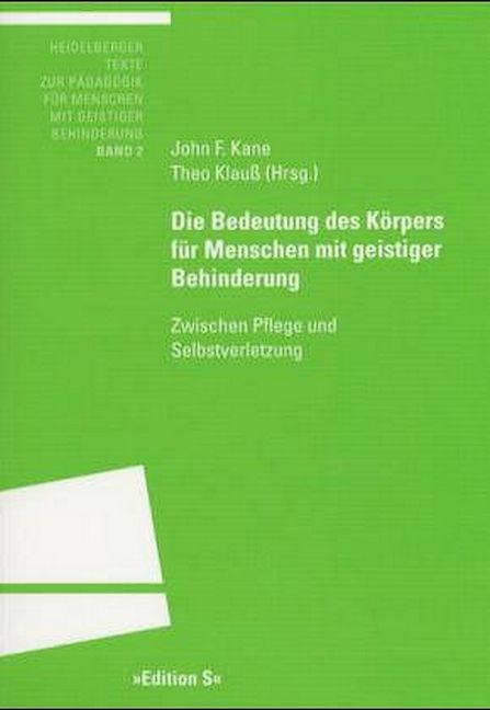 Produktbild: Die Bedeutung des K&ouml;rpers f&uuml;r Menschen mit geistiger Behinderung