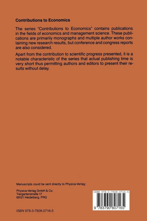 Produktbild: Studies in Applied Econometrics