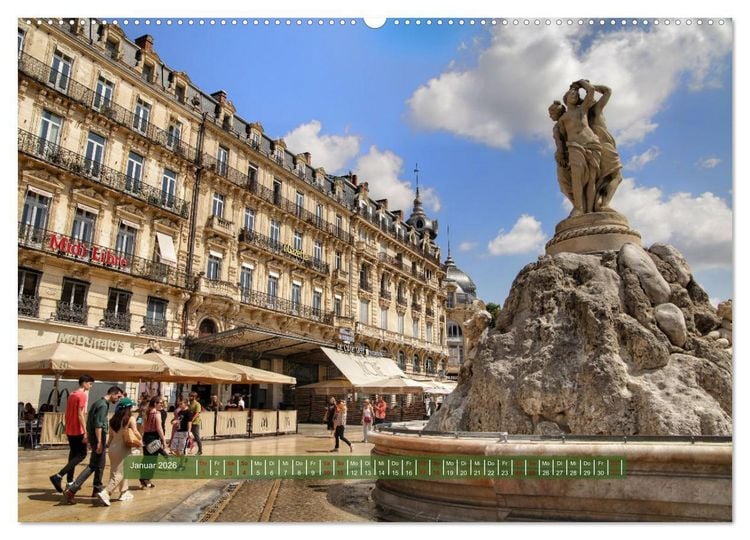 Produktbild: S&uuml;dfrankreich - Rund um Montpellier (hochwertiger Premium Wandkalender 2026 DIN A2 quer), Kunstdruck in Hochglanz