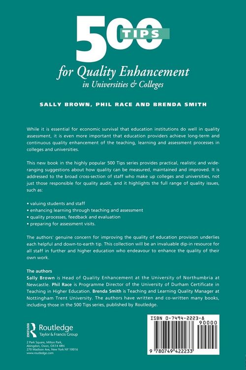 Produktbild: 500 Tips for Quality Enhancement in Universities and Colleges