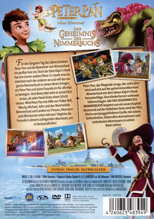 Produktbild: Peter Pan - Neue Abenteuer - Das Geheimnis des Nimmerbuchs