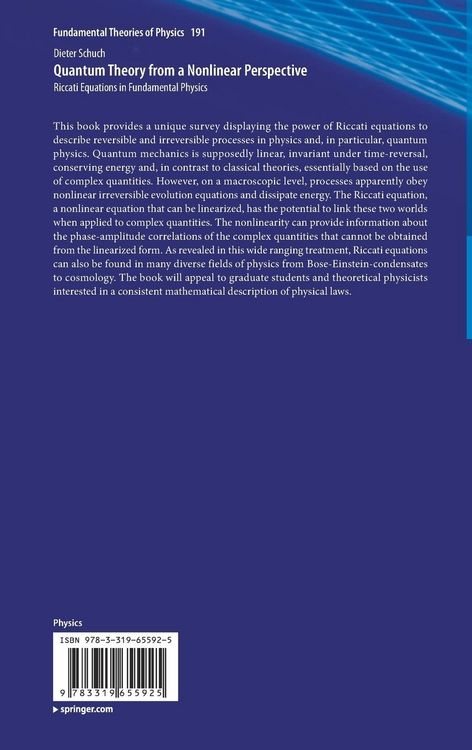Produktbild: Quantum Theory from a Nonlinear Perspective