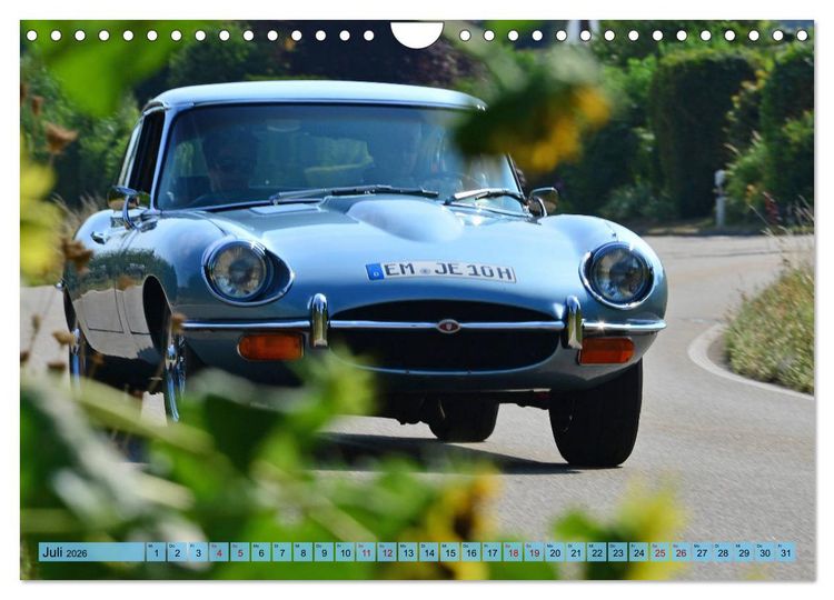 Produktbild: Jaguar E-Type - Die Raubkatze (Wandkalender 2026 DIN A4 quer), CALVENDO Monatskalender