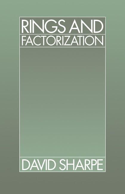 Produktbild: Rings and Factorization