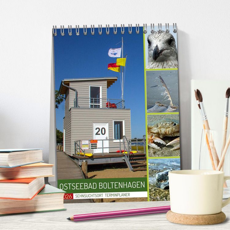 Produktbild: Sehnsuchtsort Ostseebad Boltenhagen (Tischkalender 2026 DIN A5 hoch), CALVENDO Monatskalender