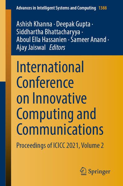 Produktbild: International Conference on Innovative Computing and Communications
