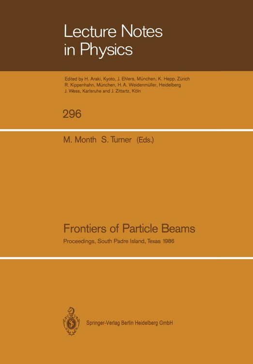 Produktbild: Frontiers of Particle Beams