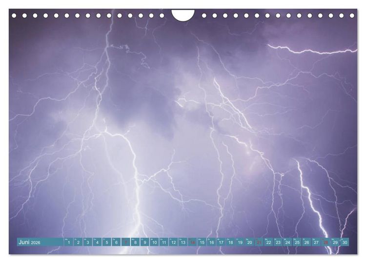 Produktbild: Fantastische Wetterfotos (Wandkalender 2026 DIN A4 quer), CALVENDO Monatskalender