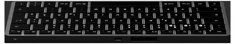 Produktbild: Satechi Slim X1 Mini Bluetooth&reg; Tastatur Deutsch, QWERTZ Anthrazit Multimediatasten, Beleuchtet