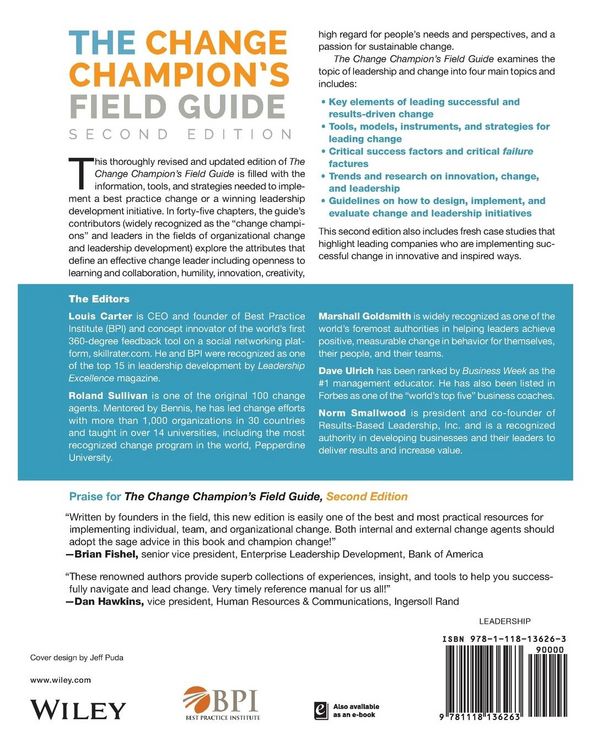 Produktbild: The Change Champion's Field Guide