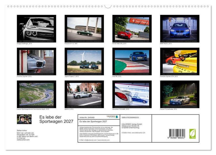 Produktbild: Es lebe der Sportwagen 2027 (hochwertiger Premium Wandkalender 2027 DIN A2 quer), Kunstdruck in Hochglanz