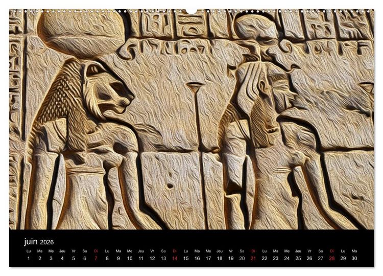 Produktbild: L'&Eacute;GYPTE EN COULEURS (Calendrier mural 2026 DIN A2 vertical) calendrier de bureau
