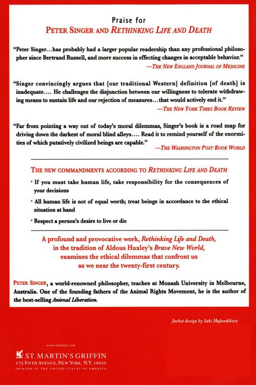 Produktbild: Rethinking Life and Death