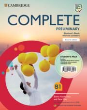 Produktbild: Complete Preliminary Student's Pack (Student's Book Without Answers and Workbook Without Answers and Audio) English for Spanish Speakers