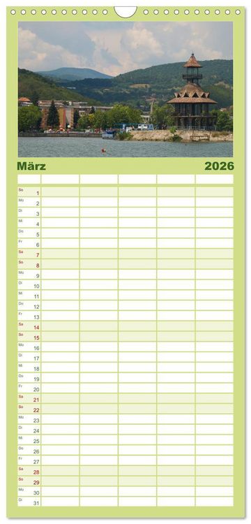 Produktbild: Familienplaner 2026 - Streifz&uuml;ge durch die Walachei mit 5 Spalten (Wandkalender, 21 x 45 cm) CALVENDO