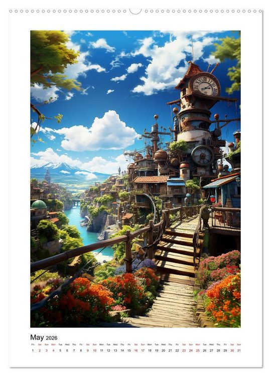 Produktbild: Incredibly Cool Places (High Quality Premium Wall Calendar 2026 DIN A2 portrait),CALVENDO 12 Month Wall Calendar