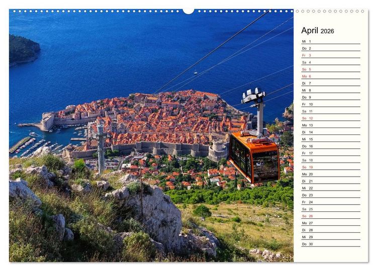 Produktbild: Dubrovnik - Perle der Adria (hochwertiger Premium Wandkalender 2026 DIN A2 quer), Kunstdruck in Hochglanz