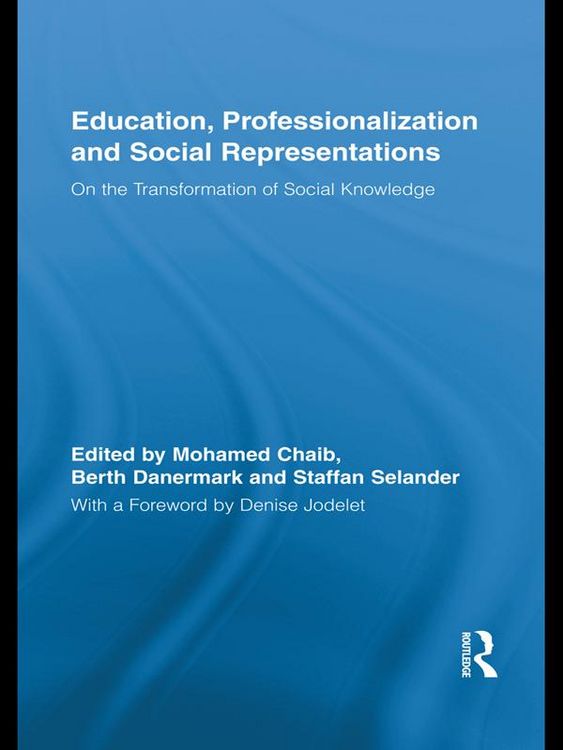 Produktbild: Education, Professionalization and Social Representations