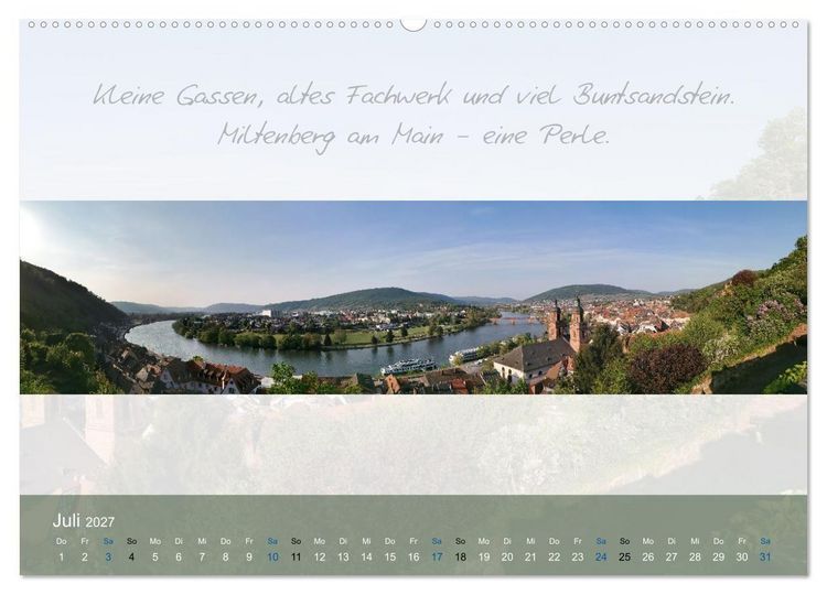 Produktbild: Main Rundblick (hochwertiger Premium Wandkalender 2027 DIN A2 quer), Kunstdruck in Hochglanz