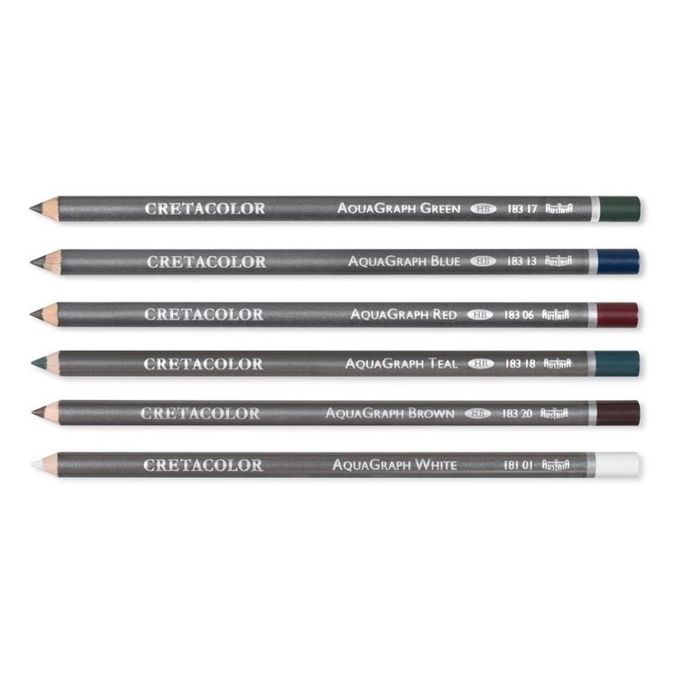 Produktbild: Cretacolor K&uuml;nstlerstifte Aquarellgraphit Pocket Set, 6er Metalletui