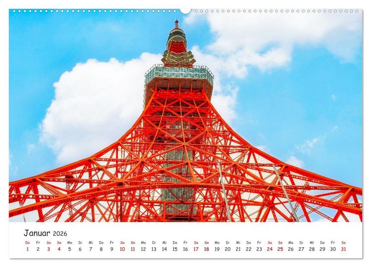 Produktbild: Unterwegs in Japan (hochwertiger Premium Wandkalender 2026 DIN A2 quer), Kunstdruck in Hochglanz