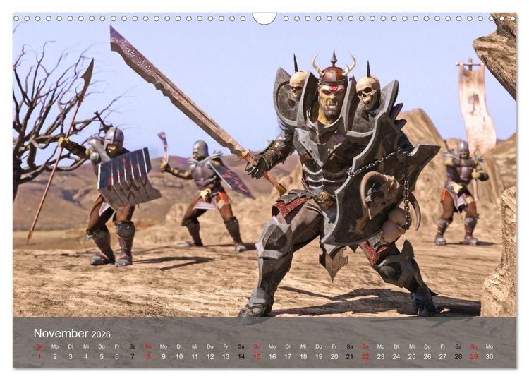 Produktbild: Welt der Orks (Wandkalender 2026 DIN A3 quer), CALVENDO Monatskalender