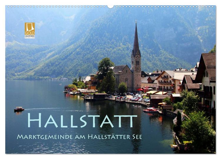 Produktbild: Hallstatt, Marktgemeinde am Hallst&auml;tter See (Wandkalender 2026 DIN A2 quer), CALVENDO Monatskalender