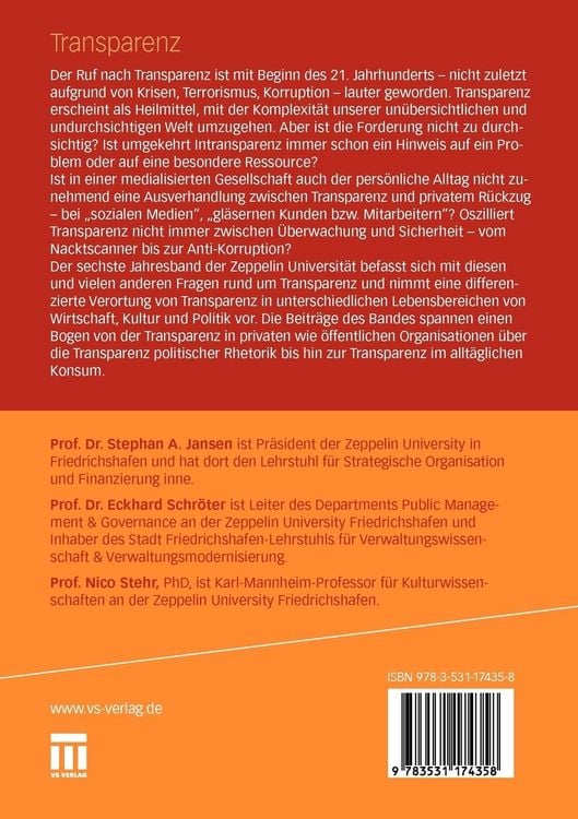 Produktbild: Transparenz
