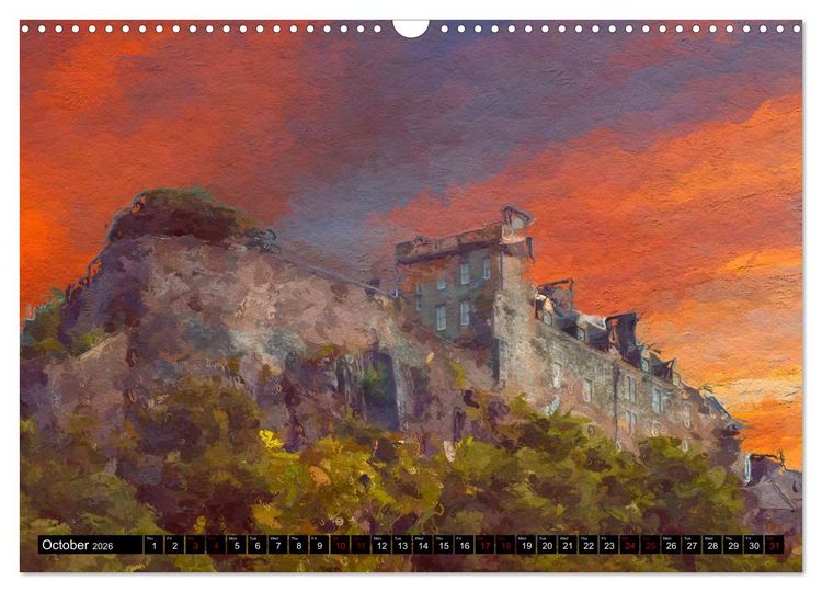 Produktbild: Castles of Scotland (Wall Calendar 2026 DIN A3 landscape), CALVENDO 12 Month Wall Calendar