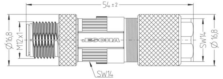 Produktbild: Escha 8065954 Sensor-/Aktor-Steckverbinder, unkonfektioniert Polzahl Sensoren: 4 1St.