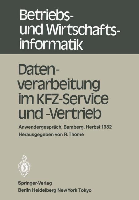 Produktbild: Datenverarbeitung im KFZ-Service und -Vertrieb