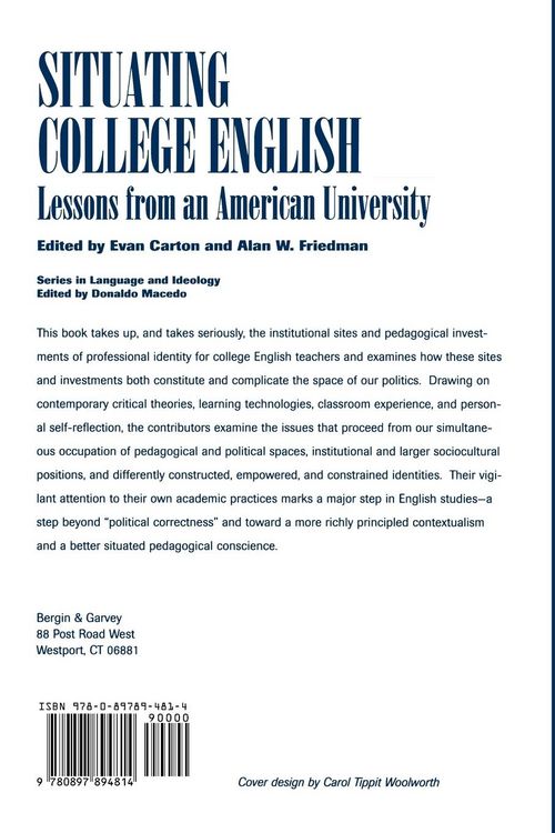 Produktbild: Situating College English