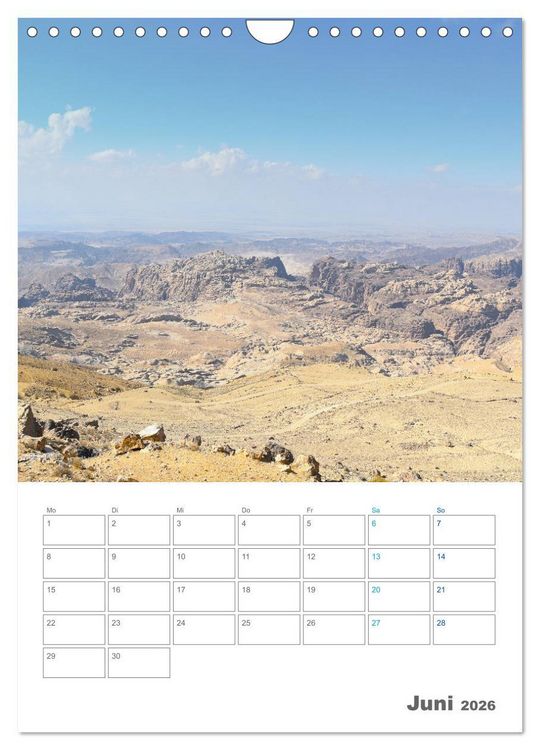 Produktbild: Jordanien ein Schatz im Orient (Wandkalender 2026 DIN A4 hoch), CALVENDO Monatskalender