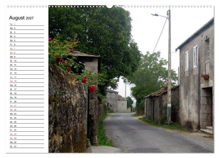 Produktbild: Jakobsweg - Camino Primitivo (hochwertiger Premium Wandkalender 2027 DIN A2 quer), Kunstdruck in Hochglanz