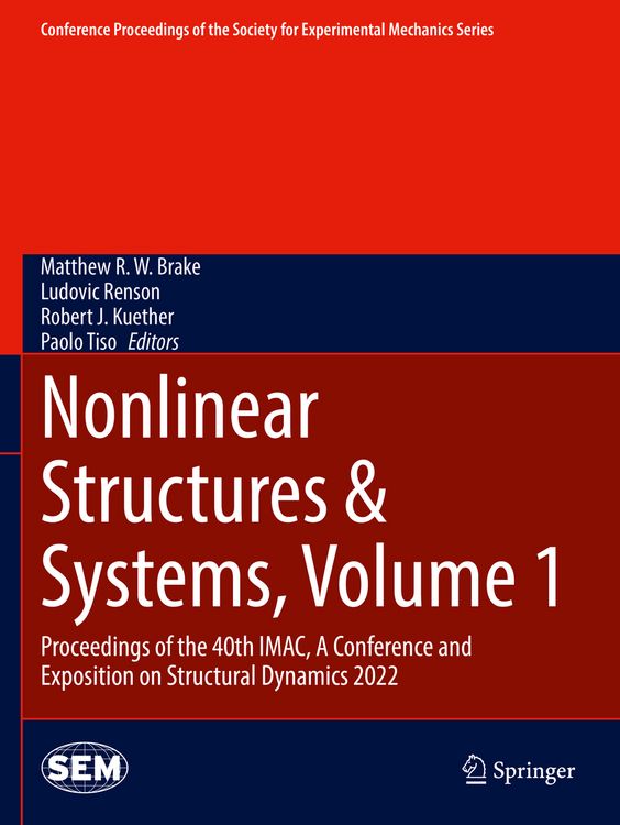 Produktbild: Nonlinear Structures & Systems, Volume 1