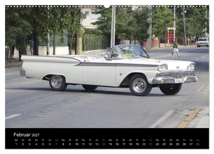 Produktbild: Oldtimertr&auml;ume auf KUBA (hochwertiger Premium Wandkalender 2027 DIN A2 quer), Kunstdruck in Hochglanz