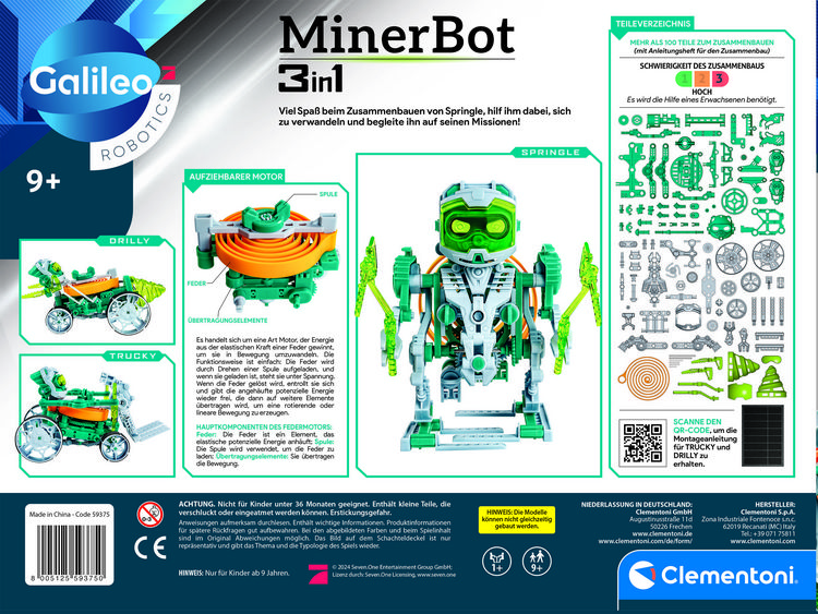 Produktbild: Experimentierkasten Galileo MinerBot 3 in 1