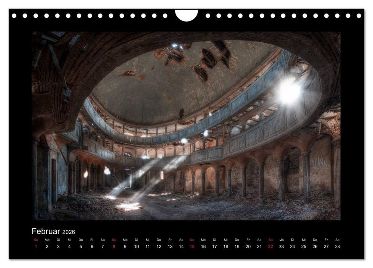 Produktbild: Lost Places - vergessene orte vergessener glanz (Wandkalender 2026 DIN A4 quer), CALVENDO Monatskalender