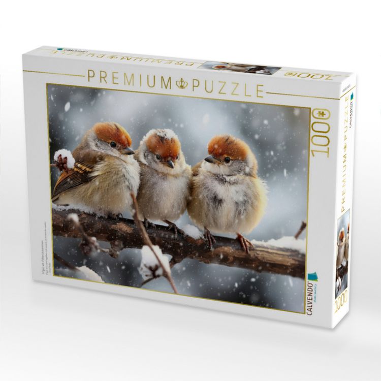 Produktbild: CALVENDO Puzzle V&ouml;gel, wir r&uuml;cken zusammen | 1000 Teile Lege-Gr&ouml;&szlig;e 64x48cm Foto-Puzzle f&uuml;r gl&uuml;ckliche Stunden