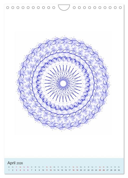 Produktbild: Transluzent-Mandalas (Wandkalender 2026 DIN A4 hoch), CALVENDO Monatskalender