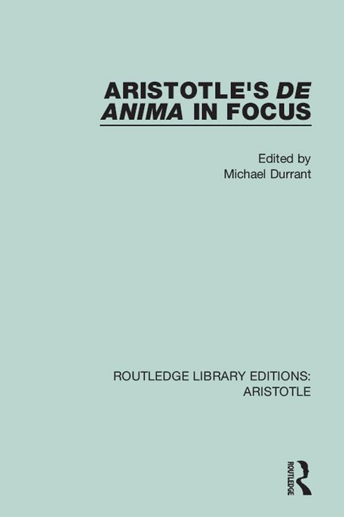 Produktbild: Aristotle's De Anima in Focus