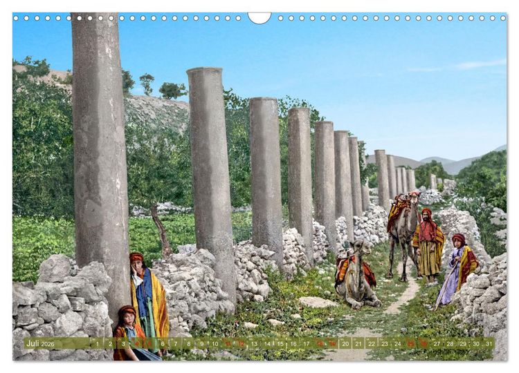Produktbild: Heiliges Land um das Jahr 1900 - Fotos neu restauriert und koloriert (Wandkalender 2026 DIN A3 quer), CALVENDO Monatskalender