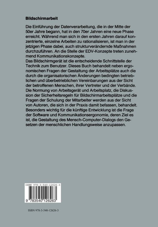 Produktbild: Bildschirmarbeit