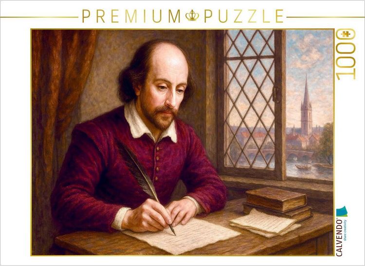 Produktbild: CALVENDO Puzzle William Shakespeare | 1000 Teile Lege-Gr&ouml;&szlig;e 64x48cm Foto-Puzzle f&uuml;r gl&uuml;ckliche Stunden