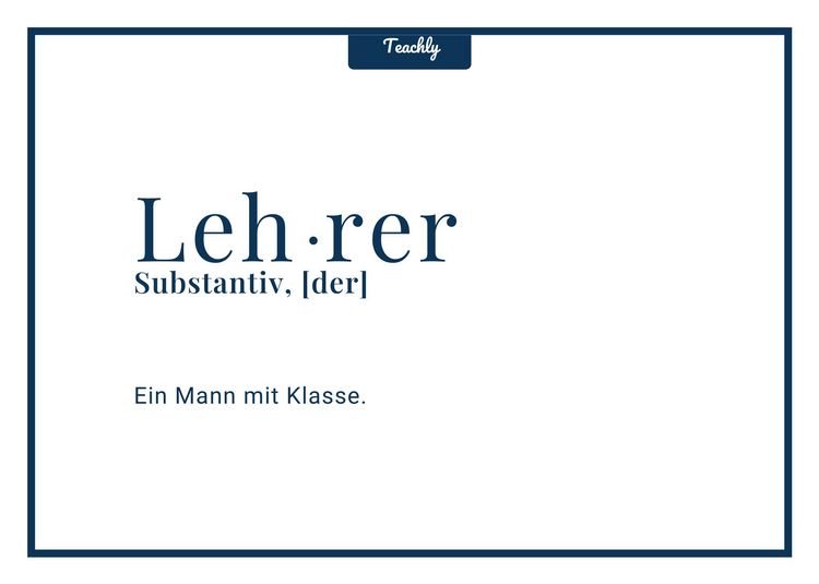 Produktbild: Teachly Postkarte, Mann mit Klasse
