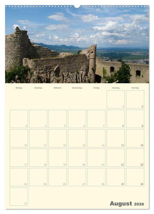 Produktbild: Unterwegs im Elsass &ndash; Terminplaner (Wandkalender 2026 DIN A2 hoch), CALVENDO Monatskalender