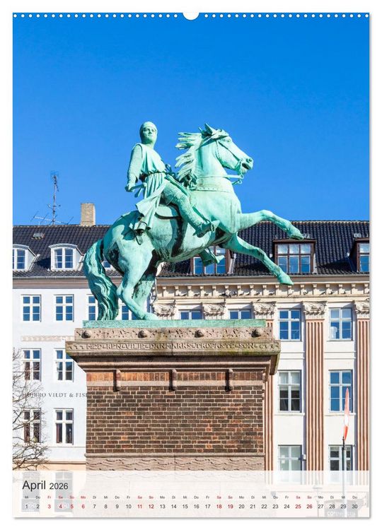 Produktbild: KOPENHAGEN Idylle und Historie (Wandkalender 2026 DIN A2 hoch), CALVENDO Monatskalender