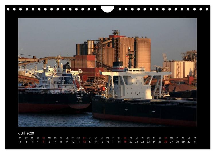 Produktbild: Frachtschiffe -von K&uuml;ste zu K&uuml;ste- (Wandkalender 2026 DIN A4 quer), CALVENDO Monatskalender